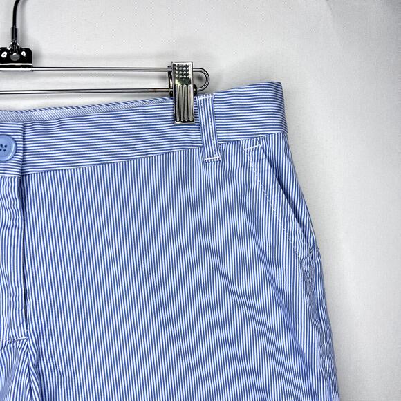 Women’s Crown & Ivy Blue & White Striped Shorts Size 12 - Picture 5 of 11